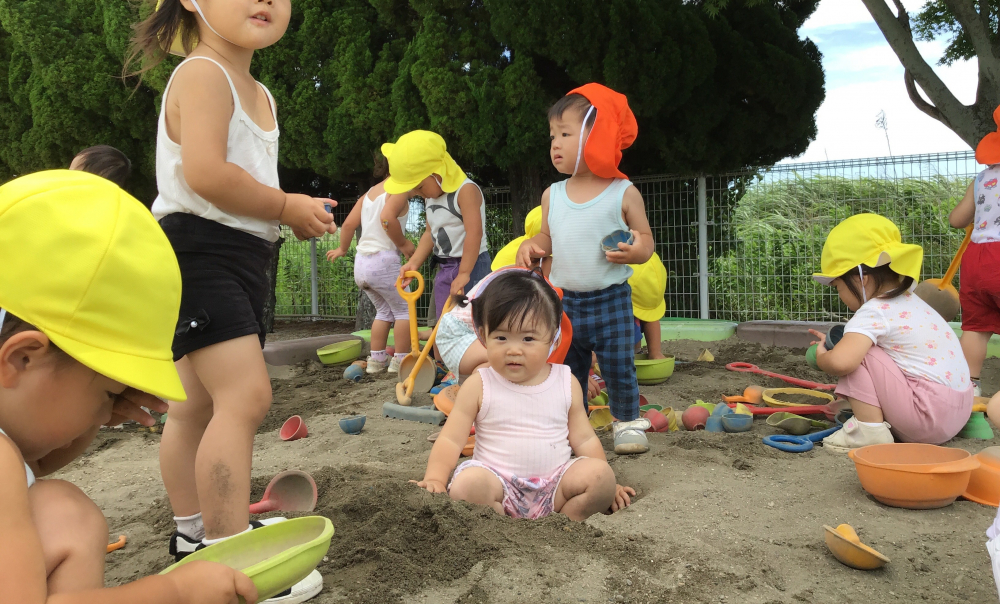 久しぶりの園庭遊び！
