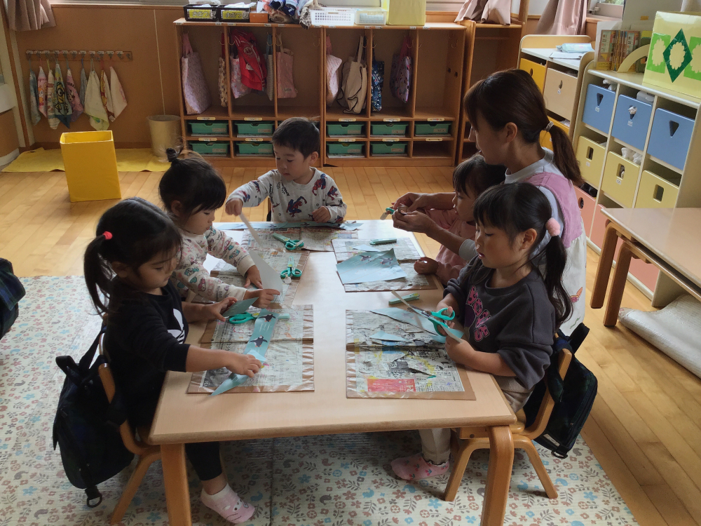 切り絵ワーク！