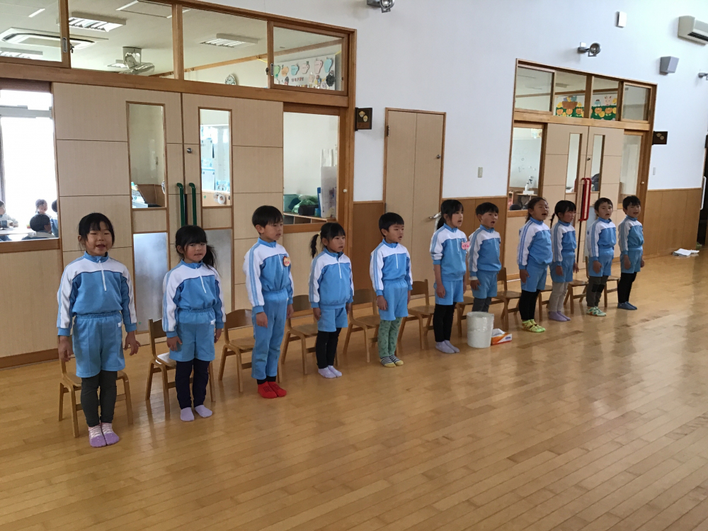 卒園式予行練習