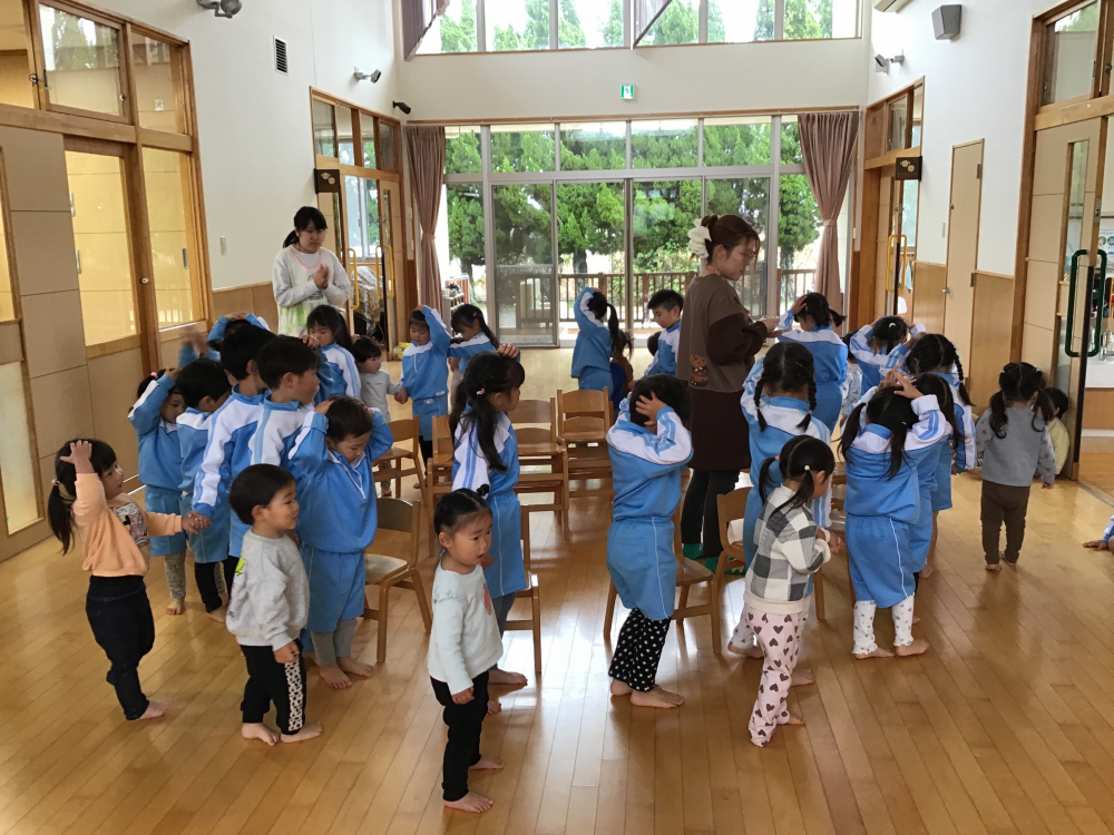 みんなで椅子取りゲームをしたよ♪