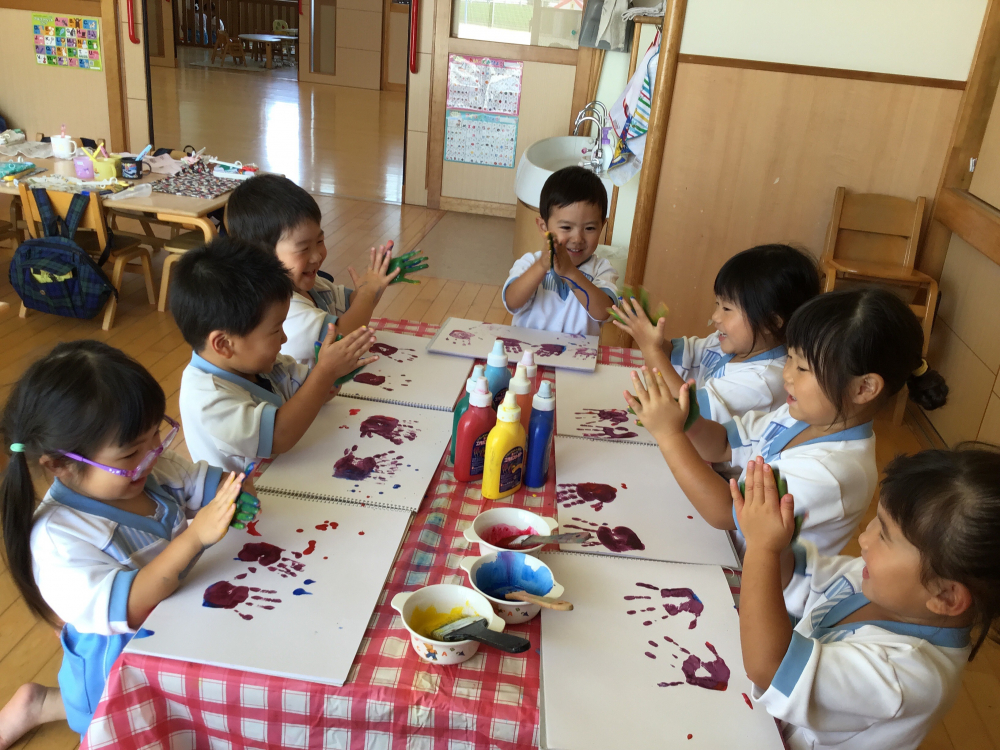 絵の具遊び♪