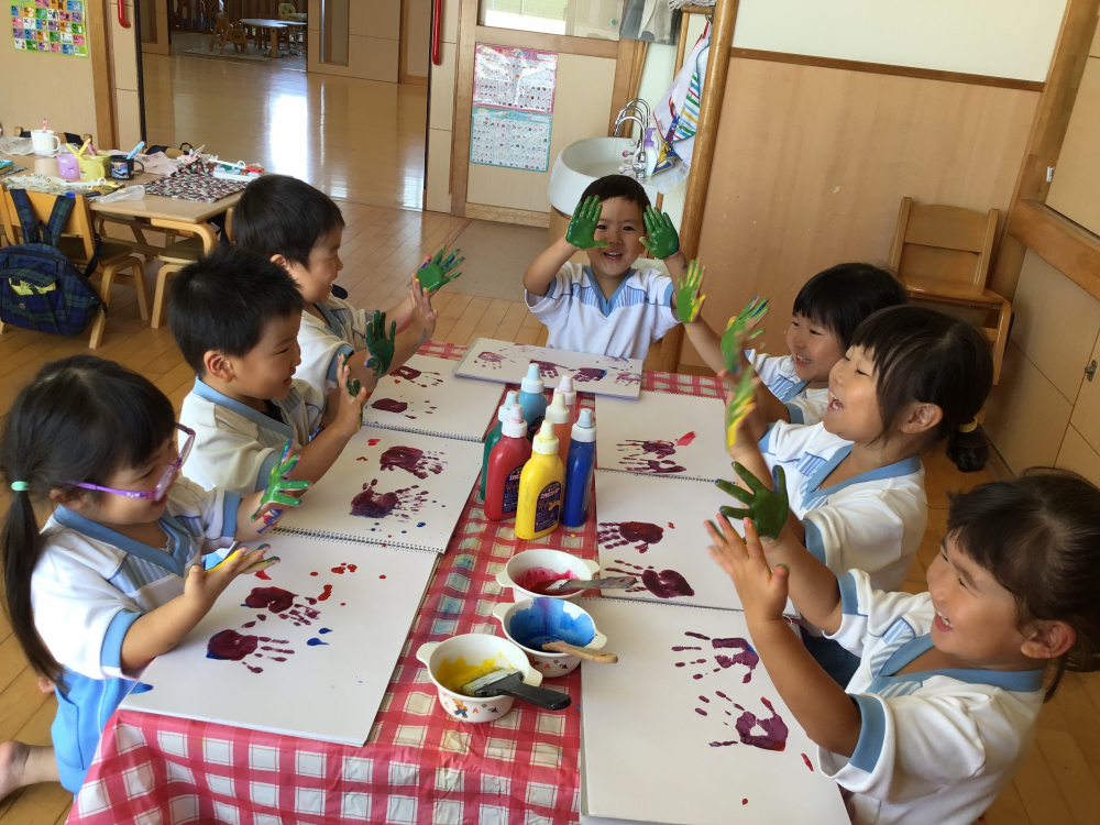 絵の具遊び♪